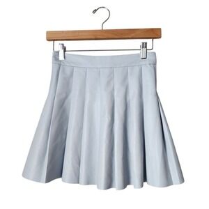 ARITZIA SUNDAY BEST Olive Micro Pleated Skirt Snowmelt Blue‎ tenniscore preppy 0